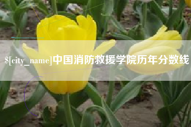本溪中国消防救援学院历年分数线