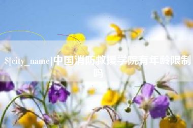 本溪中国消防救援学院有年龄限制吗