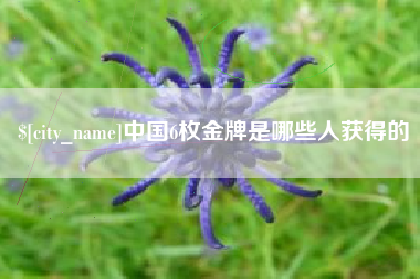 本溪中国6枚金牌是哪些人获得的