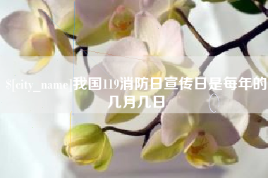 本溪我国119消防日宣传日是每年的几月几日