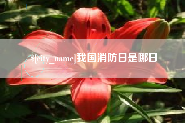 本溪我国消防日是哪日