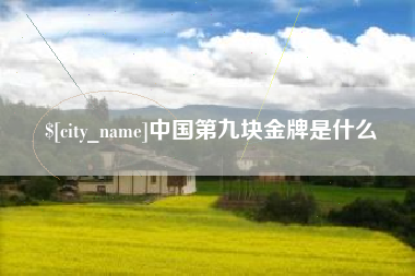 本溪中国第九块金牌是什么