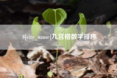 本溪九宫格数字排序