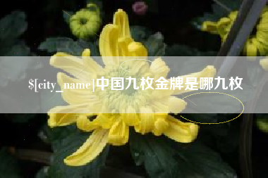 本溪中国九枚金牌是哪九枚